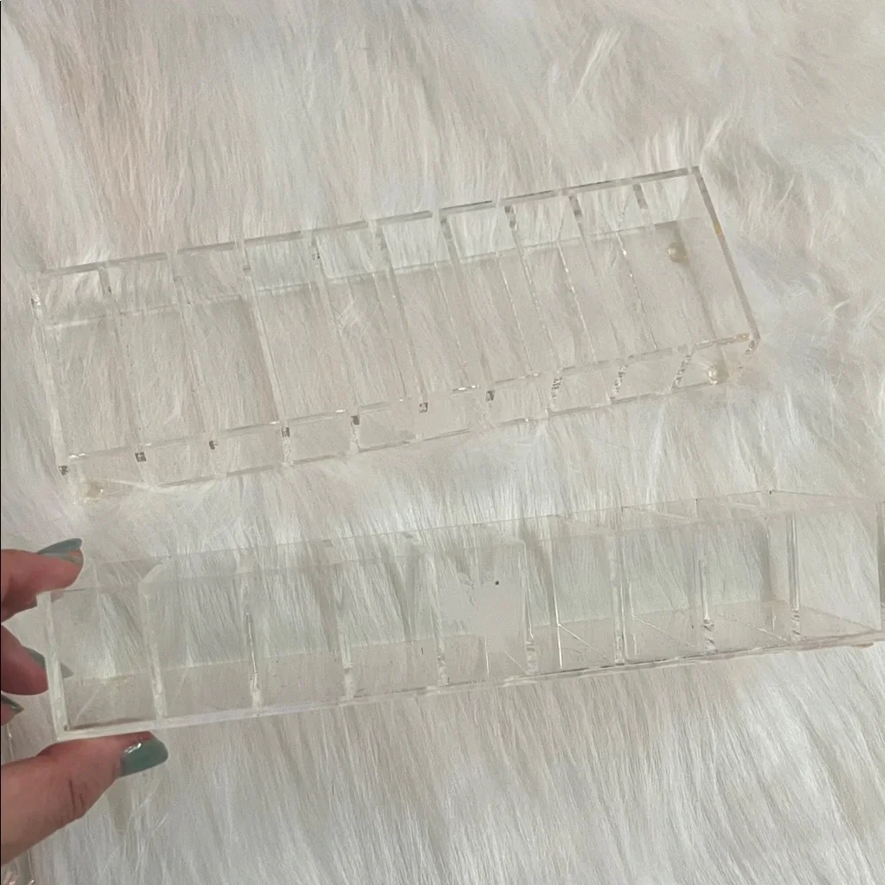 Clear Acrylic Makeup Organizer Trays